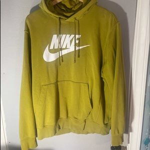 Nike L soft green hoodie.